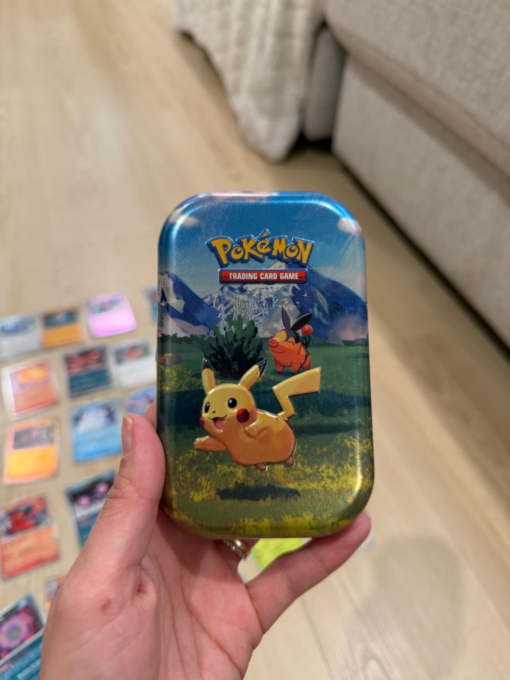 30 Holo Pokémon Cards with Pikachu Box